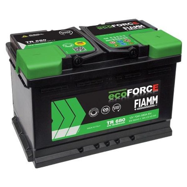 Fiamm Batteria Auto Start-Stop AFB 70Ah 720A 12V = TR680